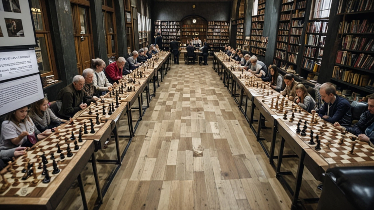 День шахмат в Московском Доме книги: празднование Российская шахматная федерация